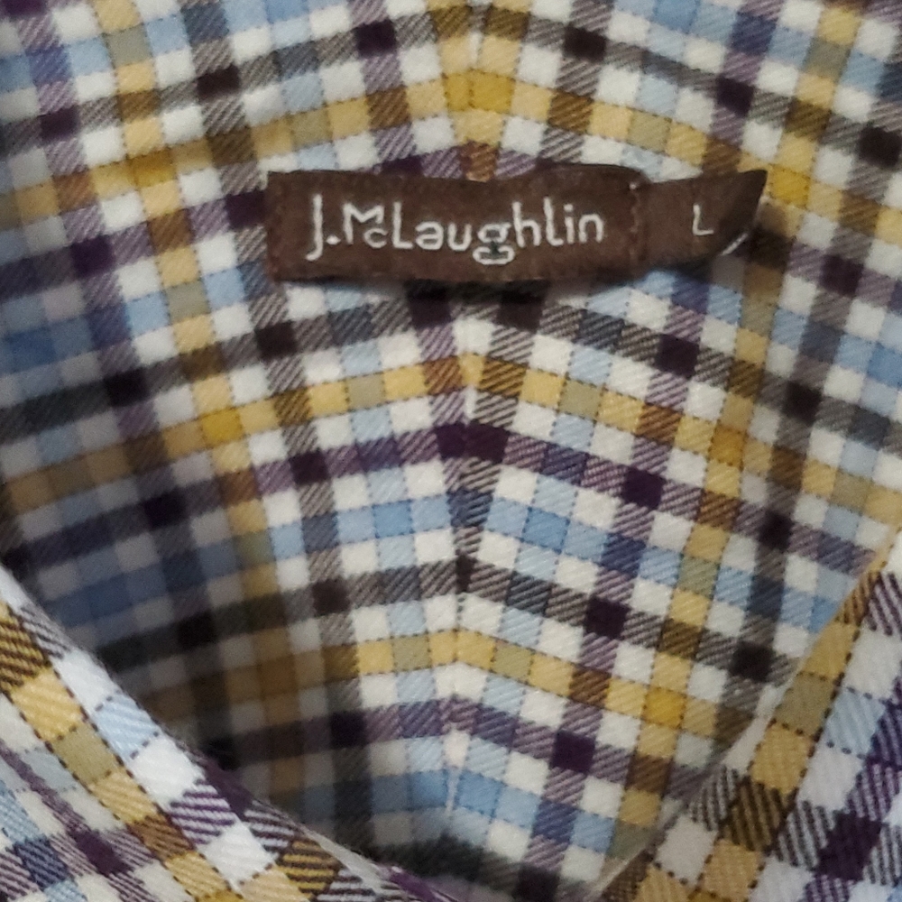 J. McLaughlin men's button down large - Picture 6 of 6